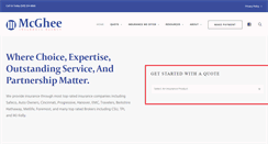 Desktop Screenshot of mcgheeinsurance.com